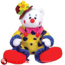 Meet EN71 and ASTM standard ICTI plush toy factory wholesale clown plush stuffed toy